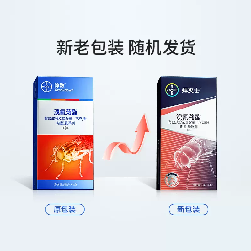 Bayer 拜耳 除敌溴氰菊酯悬浮剂 5ml*4支 19.9元包邮（需领券） 值值值-买手聚集的地方