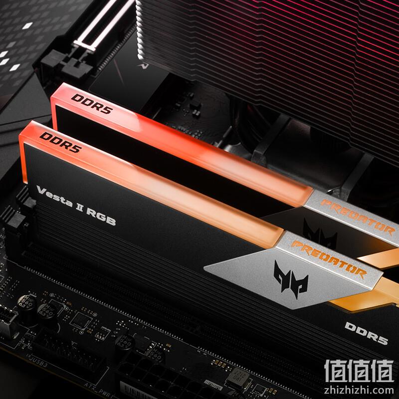 Plus会员，Predator 宏碁掠夺者 Vesta II 炫光星舰 DDR5 6000MHz 台式机内存条 32GB（16GB×2）灯条 679元包邮（需用券） 值值值-买手聚集的地方