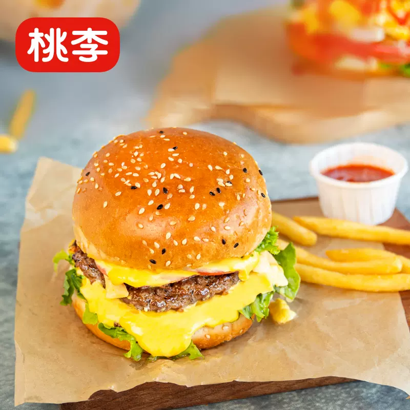 新鲜短保，桃李 汉堡胚面包 60g*8枚 9.9元包邮（需领券） 值值值-买手聚集的地方