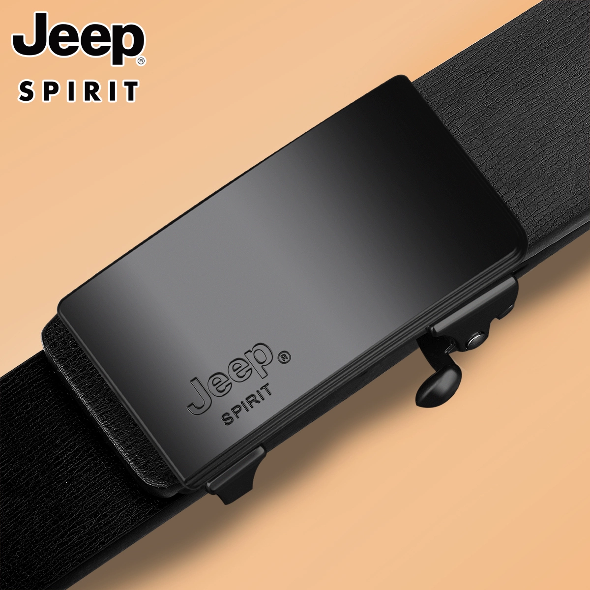 Jeep Spirit 头层牛皮无牙自动扣男士皮带 2款 39元包邮（需领券） 值值值-买手聚集的地方