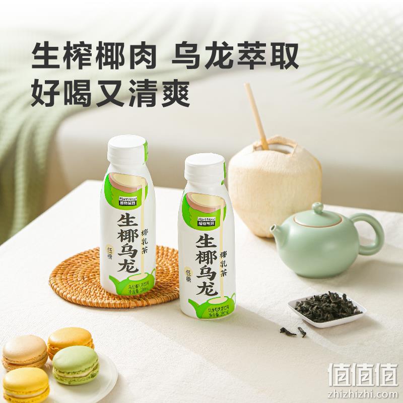plant now 植物驾到 生椰乌龙网红奶茶 280ml*6瓶 19.9元包邮（需领券） 值值值-买手聚集的地方