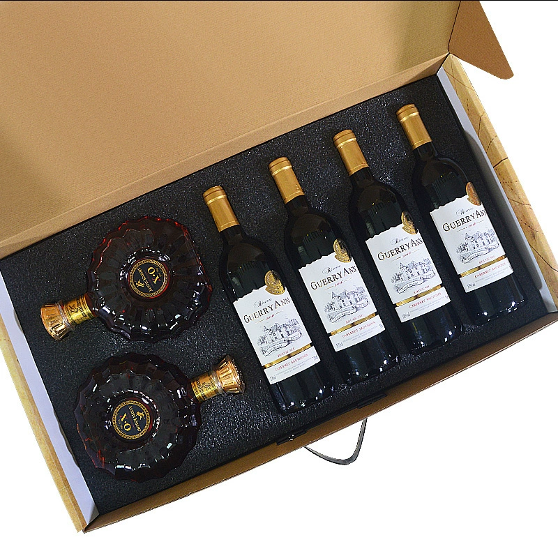 巴菲太太珍藏 2021限量款 智利美乐财富传奇干红葡萄酒750mL*4瓶+Guerryann XO白兰地*2瓶 礼盒装 198元包邮（需用券） 值值值-买手聚集的地方