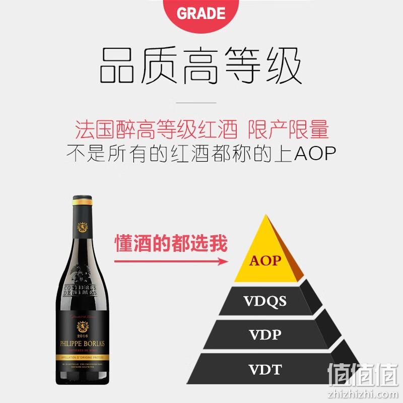 Plus会员，Philippe Borlais 菲利宝莱 法国原瓶进口AOP级 传奇干红葡萄酒750mL*6瓶*2箱 258元包邮（折129元/箱） 值值值-买手聚集的地方