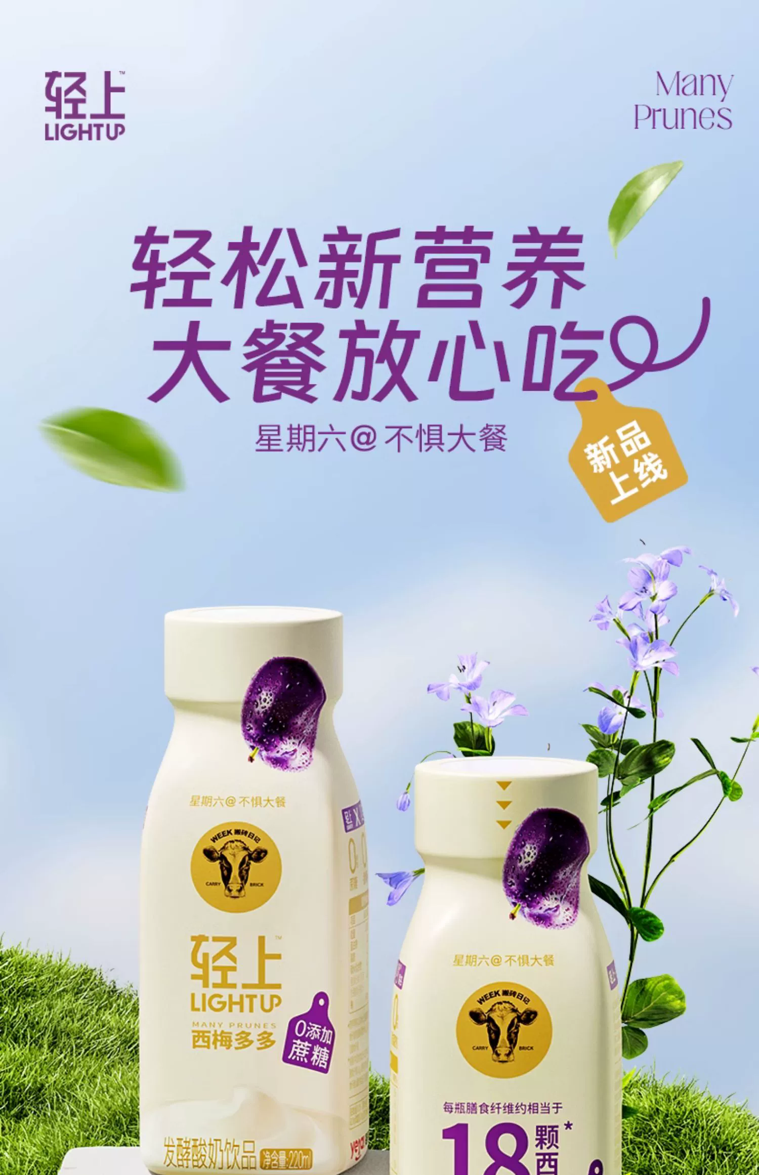 椰泰集团，轻上 口口西梅酸奶 220ml*10瓶 39.9元包邮（需领券） 值值值-买手聚集的地方
