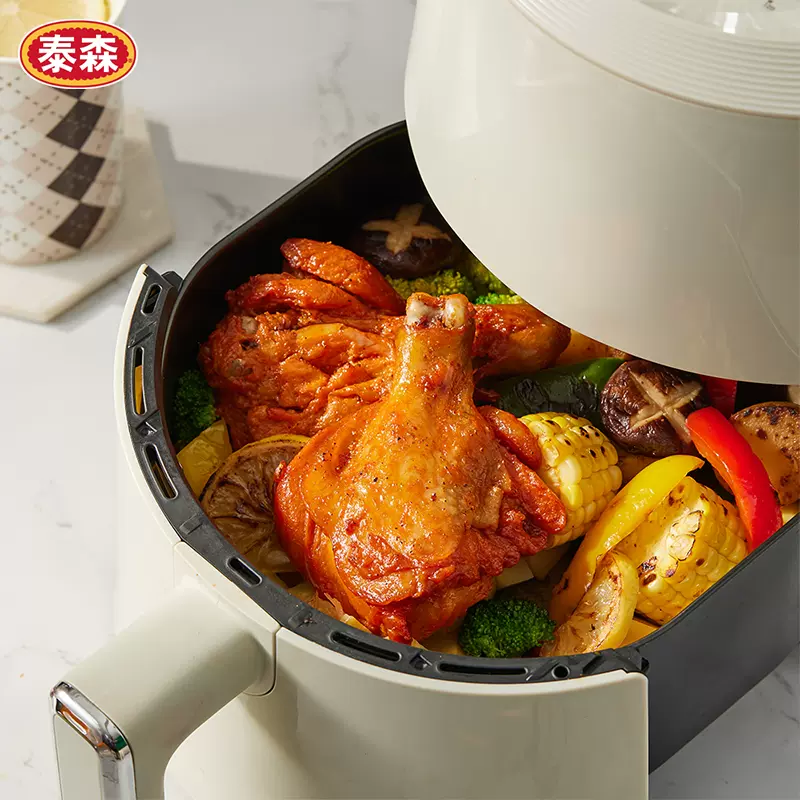 Tyson 泰森 奥尔良风味十翅一桶380g*2+慢烤鸡腿260g 89.9元包邮（需领券） 值值值-买手聚集的地方