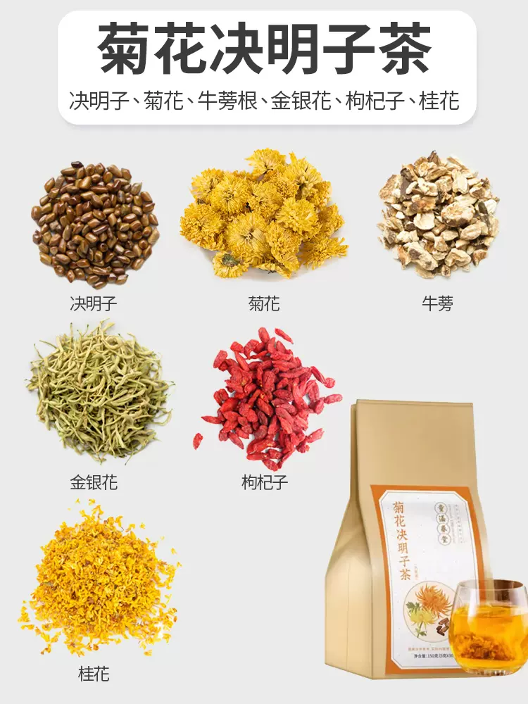 中华老字号，童涵春堂 菊花决明子茶 150g 6.9元包邮（双重优惠） 值值值-买手聚集的地方