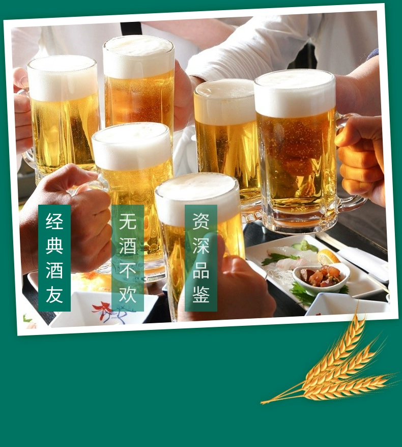 雪熊精酿 哈尔滨大绿棒子啤酒 640mL*6瓶 44.2元包邮（双重优惠） 值值值-买手聚集的地方