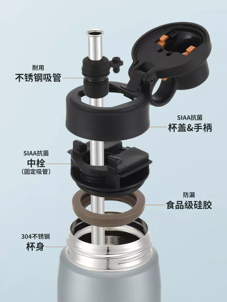 Tiger 虎牌 MCS-A050 不锈钢吸管保温杯 500mL 160.26元（天猫旗舰店268元） 值值值-买手聚集的地方