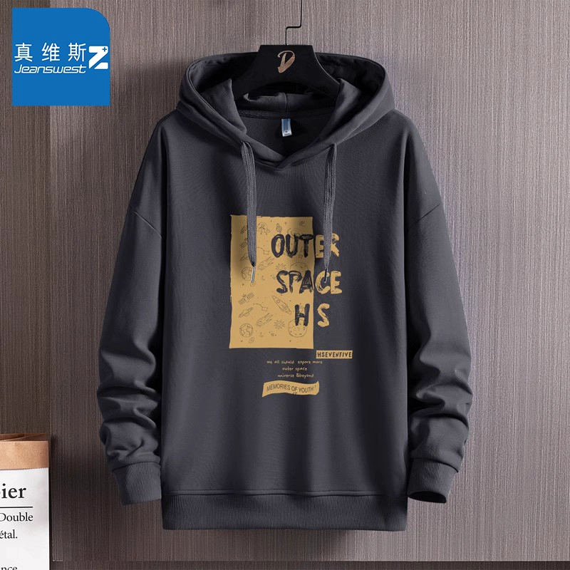 Jeanswest Z 真维斯 2023新款圆领卫衣美式上衣宽松外套 多色 59.9元包邮（需领券） 值值值-买手聚集的地方