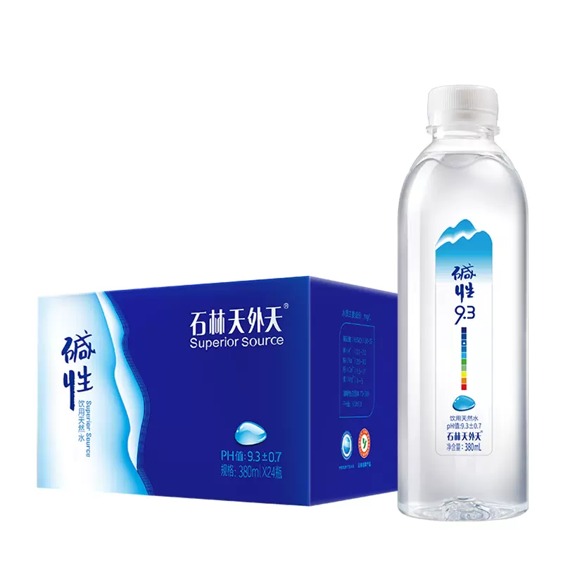 尿酸高/备孕饮用水 ,石林天外天 碱性饮用天然矿泉水 无气低钠 380ml*24瓶 32.8元包邮(1.4元/瓶) 值值值-买手聚集的地方