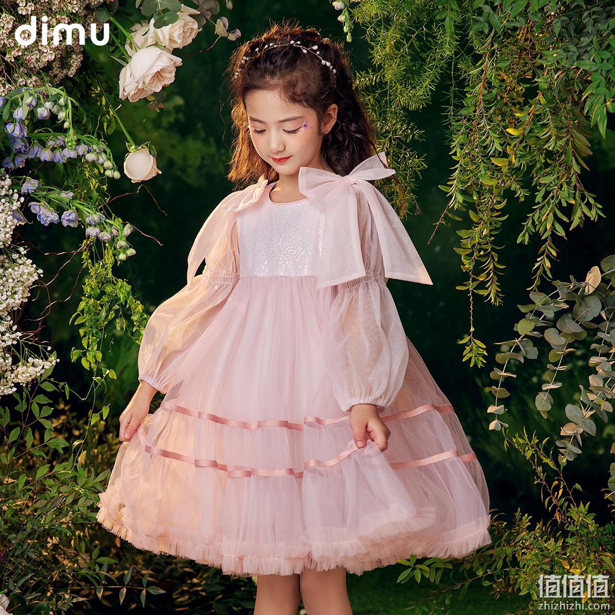 dimu 笛牧 2023秋季新款网纱儿童蓬蓬公主裙 （100~160码） 128元包邮（需领券） 值值值-买手聚集的地方