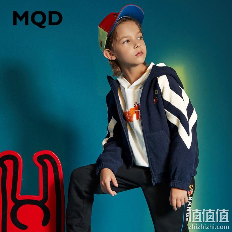 MQD 马骑顿 儿童连帽摇粒绒外套（110~170cm）三色 新低59元包邮（需领券） 值值值-买手聚集的地方