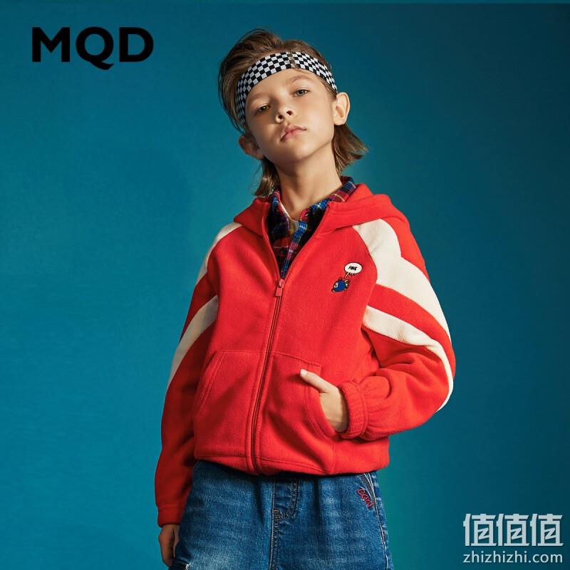 MQD 马骑顿 儿童连帽摇粒绒外套（110~170cm）三色 新低59元包邮（需领券） 值值值-买手聚集的地方
