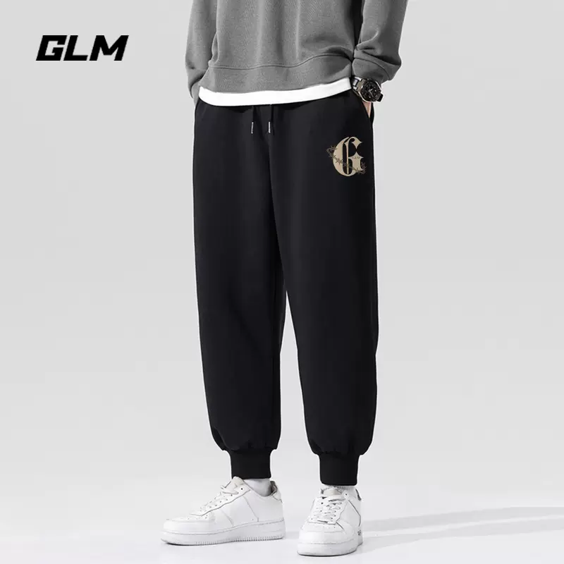 森马旗下轻商务潮牌，GLM 2023年秋款男士宽松束脚休闲卫裤 多色 29.9元包邮（需领券） 值值值-买手聚集的地方