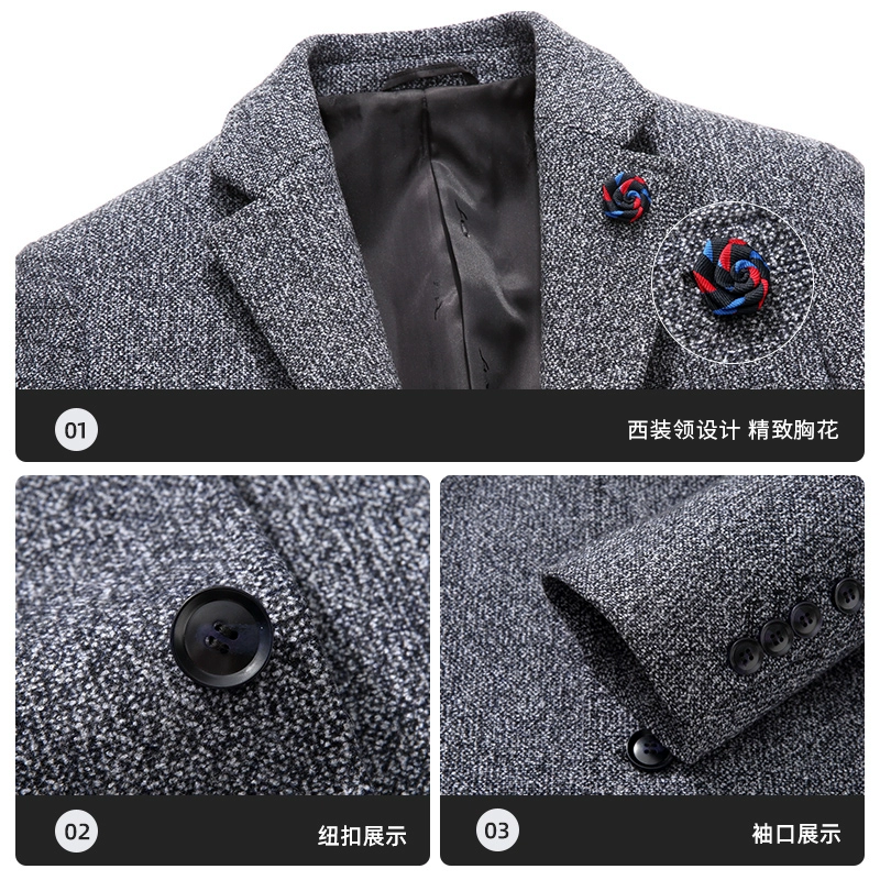 Snow Flying 雪中飞 男士立领/翻领羊毛呢大衣外套 2款 99元包邮（需领券） 值值值-买手聚集的地方
