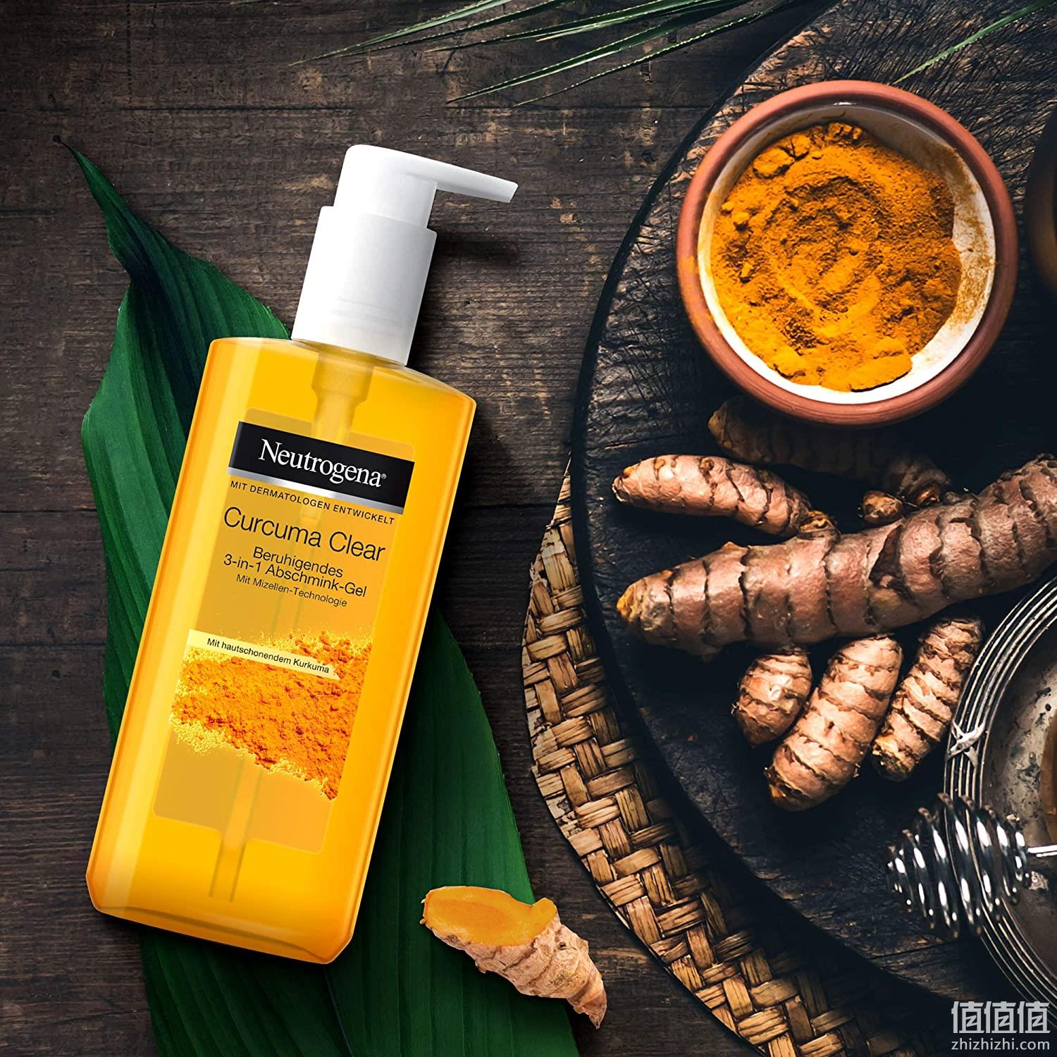 Neutrogena 露得清 姜黄清透舒缓洁面3合1卸妆液 200ml 39.14元 值值值-买手聚集的地方