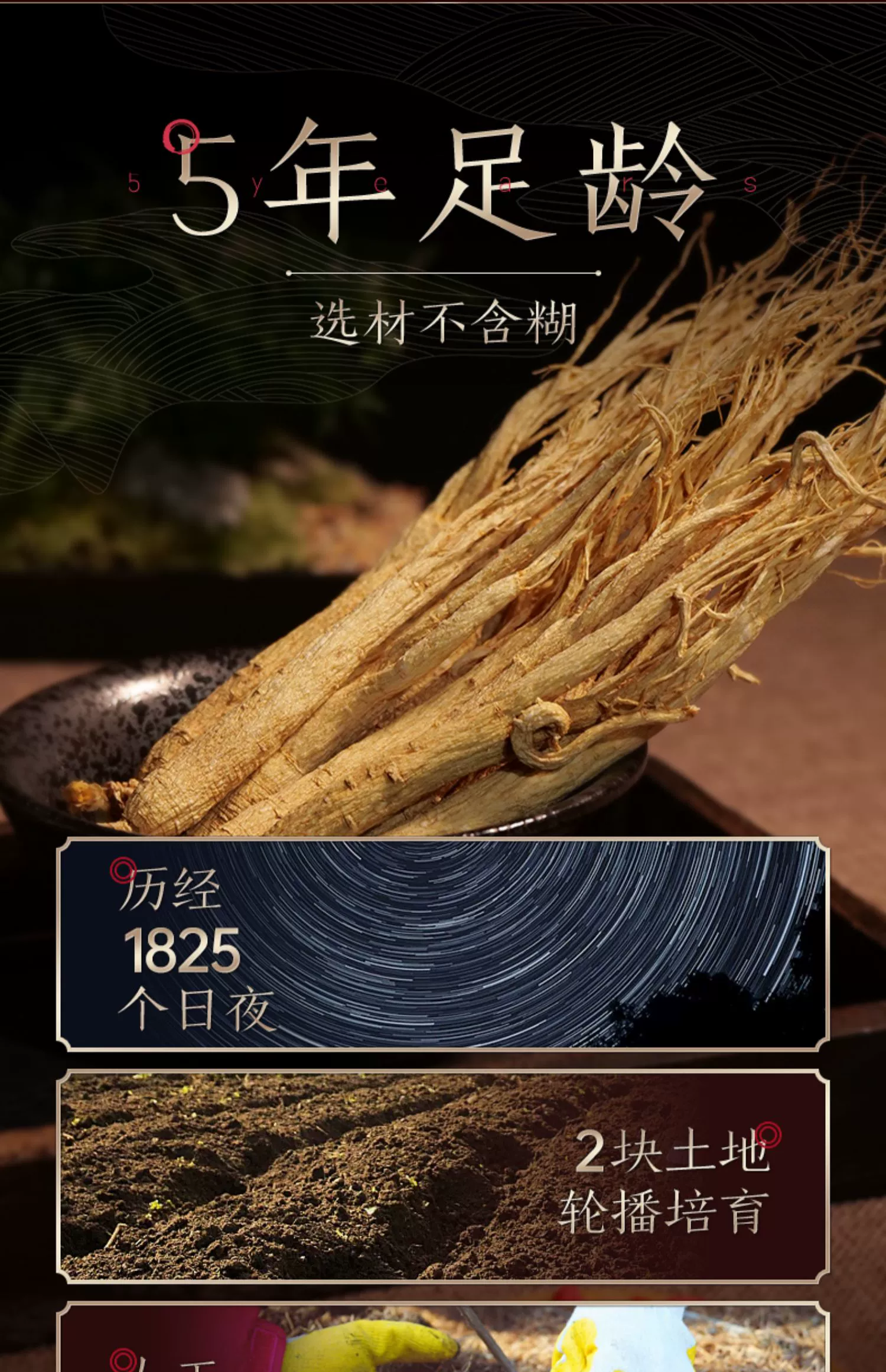国家地理标志产品,长白山人参 全须生晒参礼盒 20g*4盒 附赠2个礼袋 99元包邮(拍4件) 值值值-买手聚集的地方
