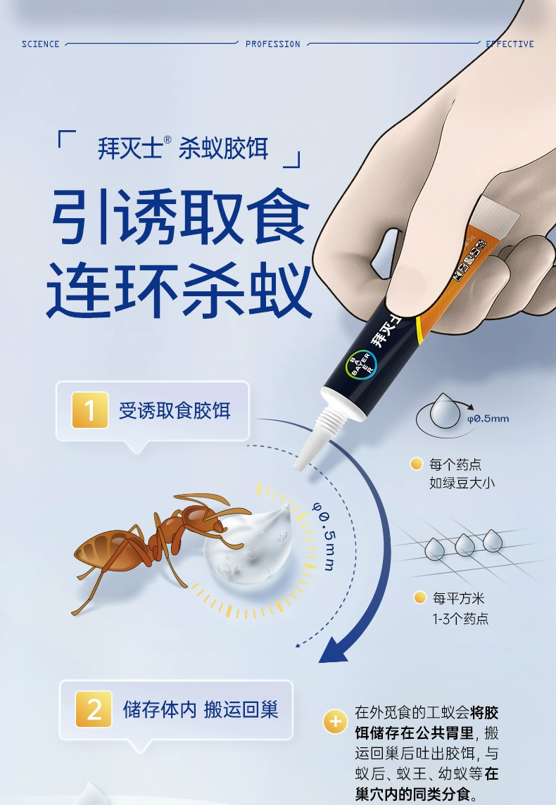 灭蚁神器，Bayer 拜耳 拜灭易 灭蚁胶饵 5g 19.9元包邮（需领券） 值值值-买手聚集的地方