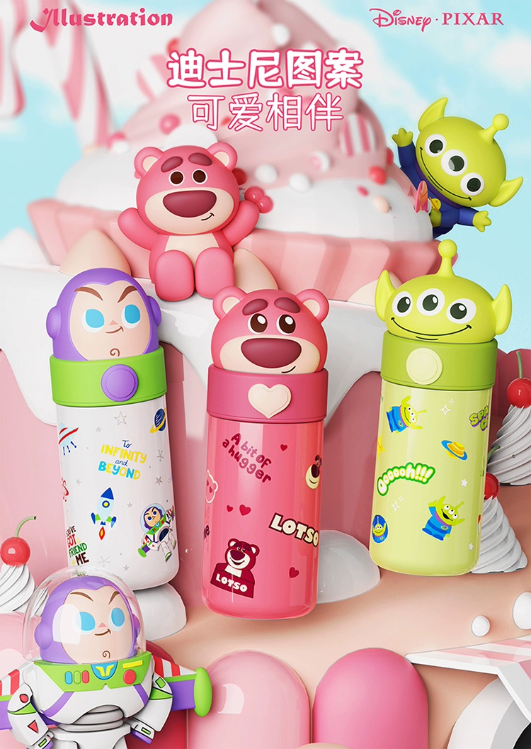 Disney 迪士尼 316不锈钢儿童保温杯 350ml 35元包邮（双重优惠） 值值值-买手聚集的地方