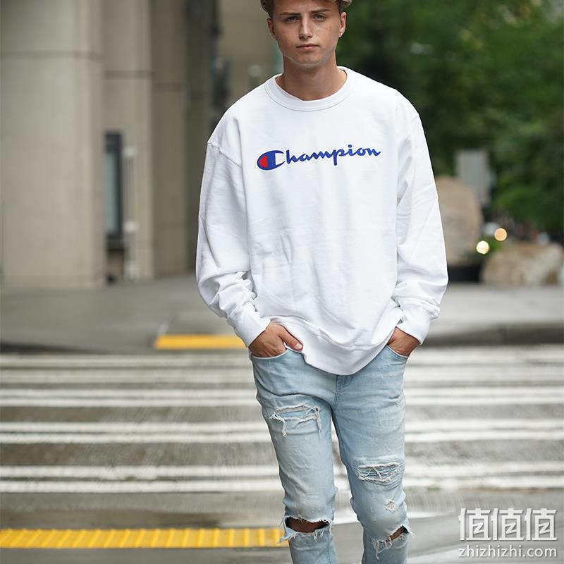 Champion 冠军牌 情侣款圆领印花卫衣 多色多款 128元包邮（需领券） 值值值-买手聚集的地方