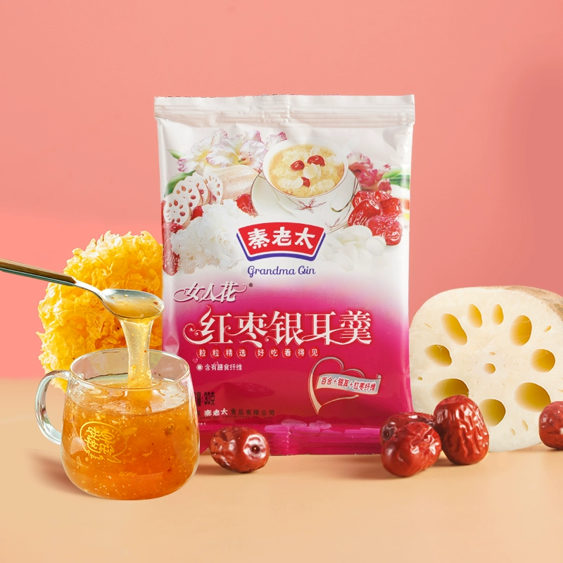 济南老字号，秦老太  红枣银耳藕粉羹 30g*30袋 24.6元包邮（需领券） 值值值-买手聚集的地方
