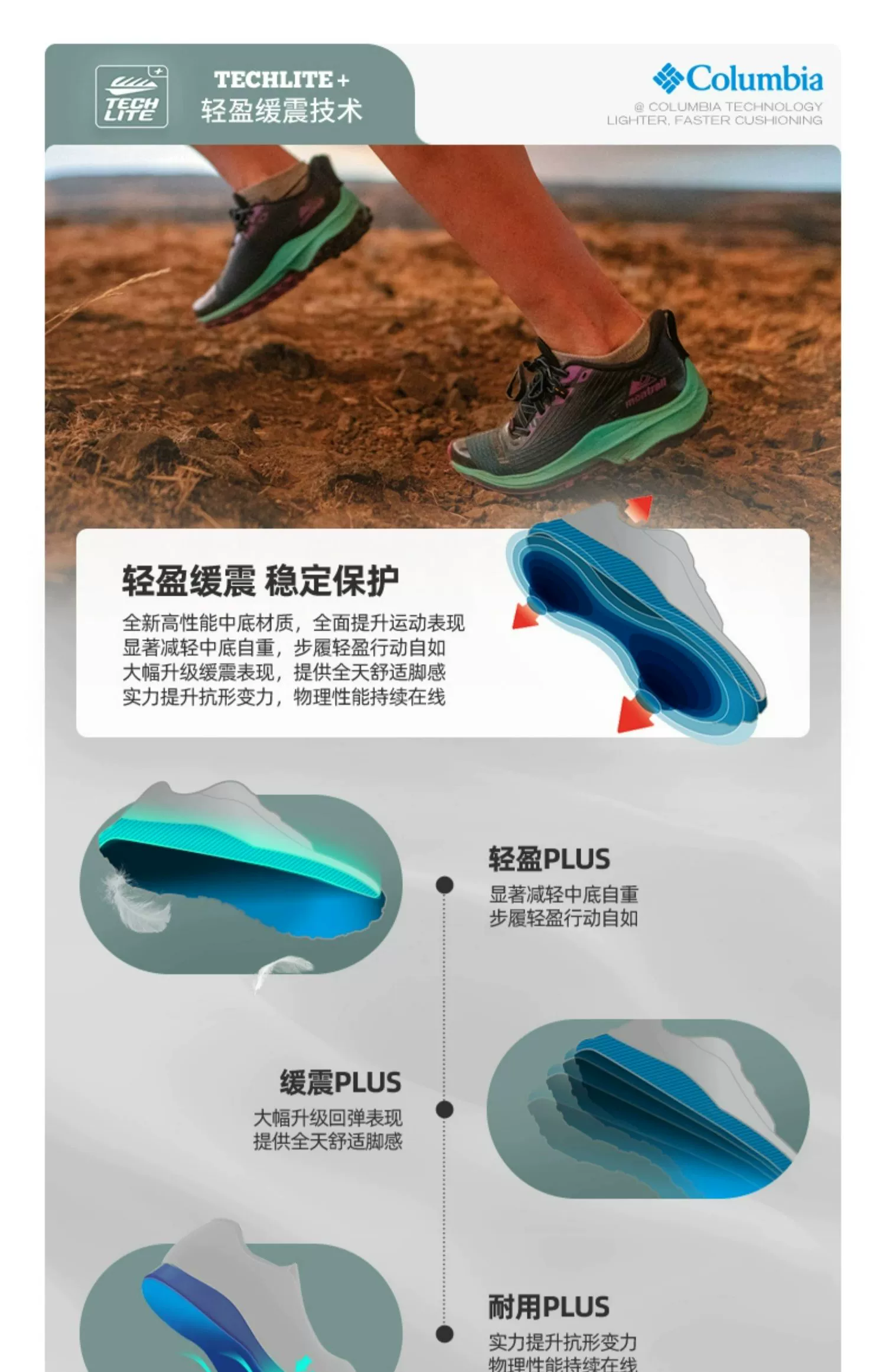 Columbia 哥伦比亚 Hatana Breathe 2023新品男士轻盈缓震透气登山徒步鞋 BM7444 461.03元 值值值-买手聚集的地方