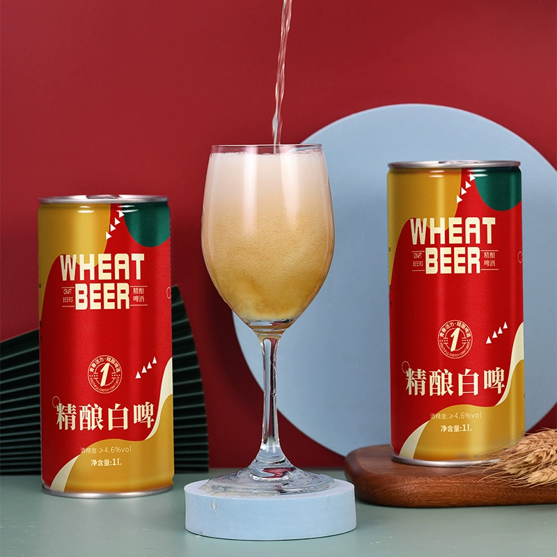 蕴酿之林 全麦黑啤/白啤精酿啤酒 1L*4桶装 29.9元包邮（需领券） 值值值-买手聚集的地方