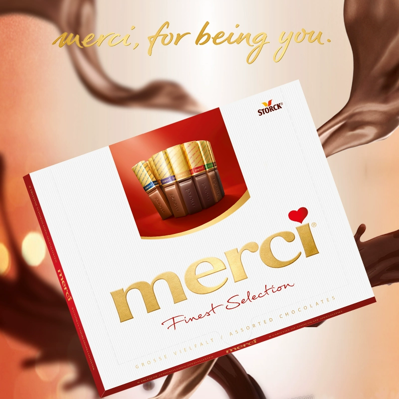 德国进口，merci 蜜思 混合牛奶巧克力 250g礼盒*4件 99.6元包邮包税（拍4件） 值值值-买手聚集的地方
