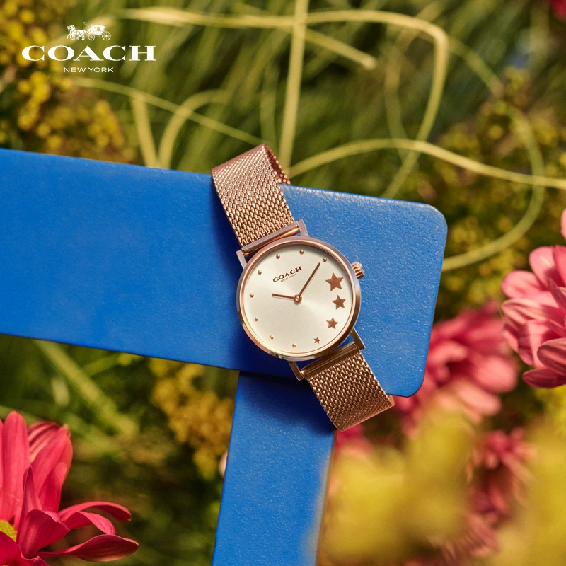 COACH 蔻驰 PERRY系列 星星表盘钢带石英手表 14503519 511.98元（天猫旗舰店折后1200元） 值值值-买手聚集的地方