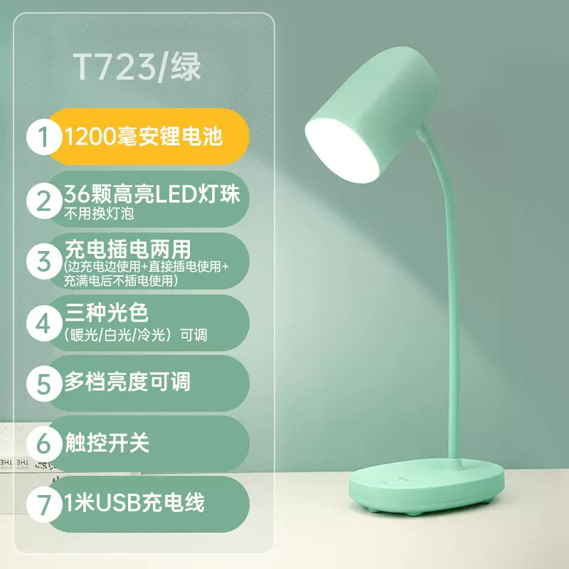 雅格 宿舍书桌护眼台灯 14.9元起包邮（需领券） 值值值-买手聚集的地方