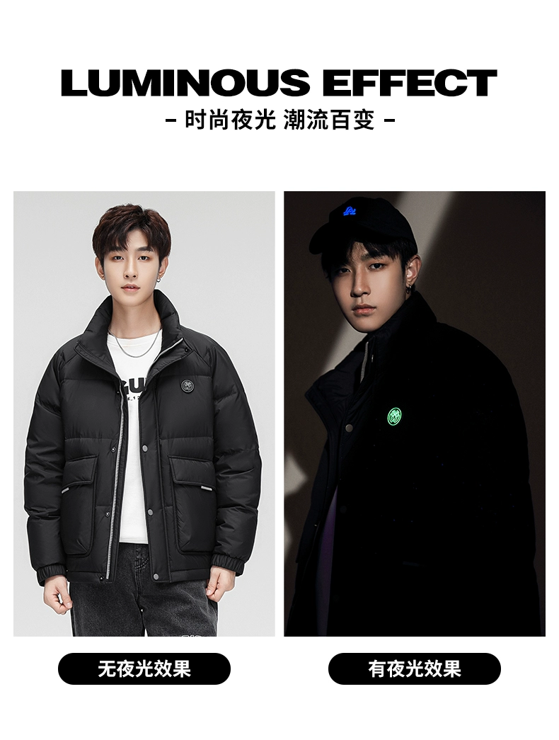罗蒙 2023冬季新款男士时尚户外运动工装风加厚立领羽绒服 3色 199元包邮（需领券） 值值值-买手聚集的地方