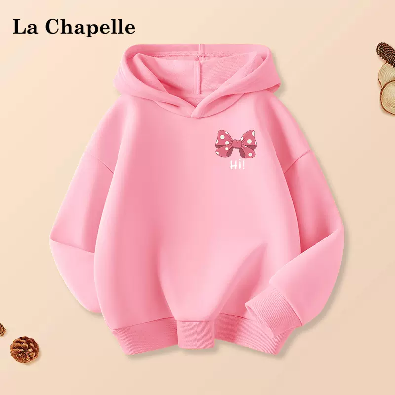 La Chapelle 拉夏贝尔 2023新款 儿童连帽/圆领卫衣假两件外套 （120-160码）多款 29.9元包邮（需领券） 值值值-买手聚集的地方