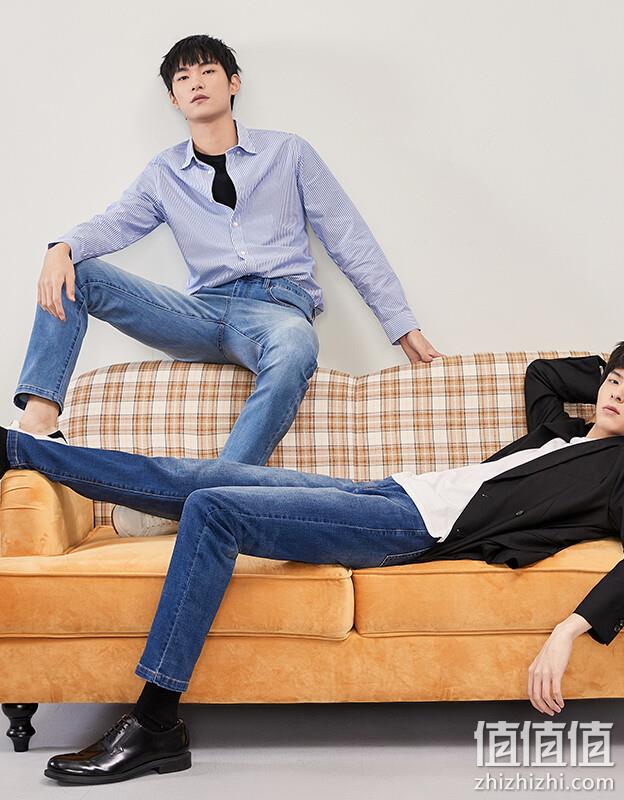 网易严选 男式基础弹力直筒牛仔裤 3550325 109元包邮（双重优惠） 值值值-买手聚集的地方