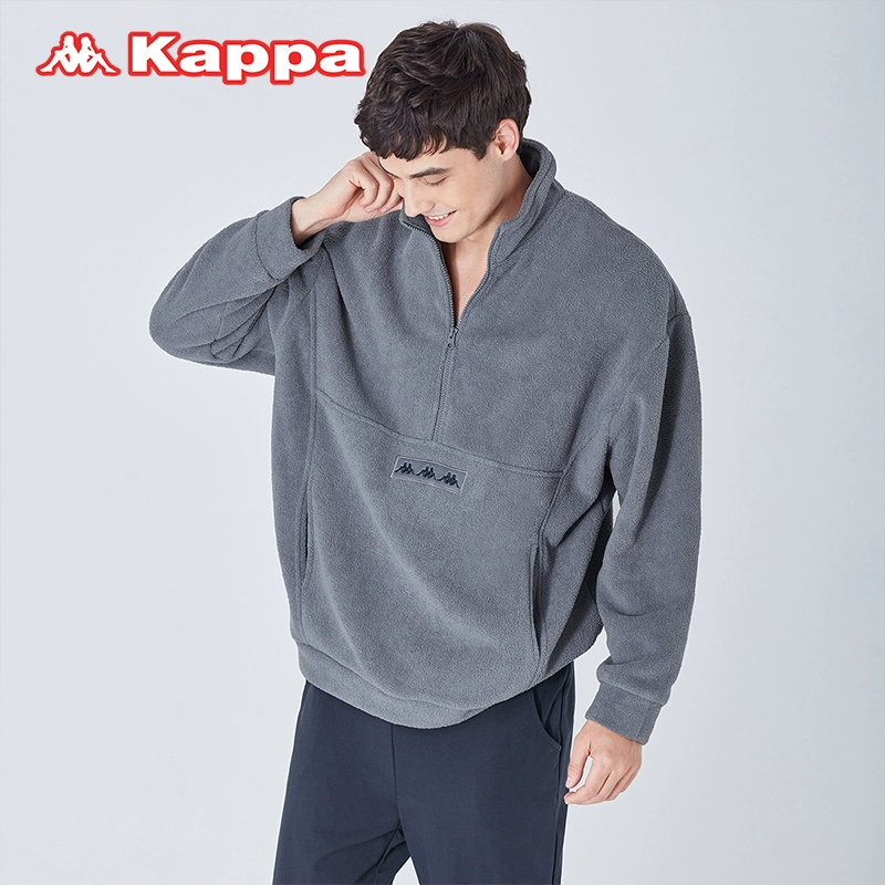 Kappa 情侣款摇粒绒加厚家居服外套 4色 KP2H1213 99元包邮（需领券） 值值值-买手聚集的地方