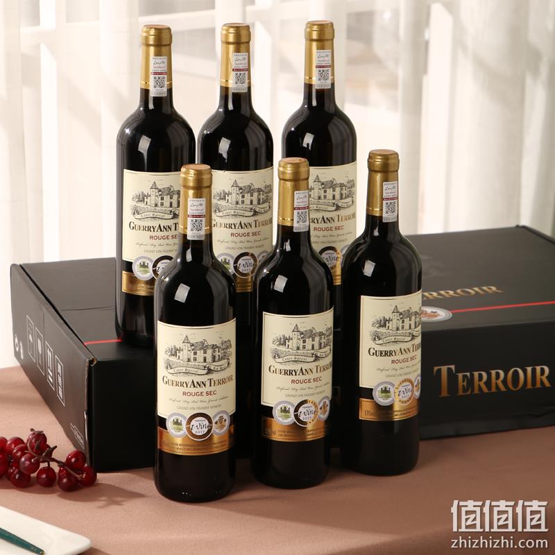 法国原酒进口，Guerryann 歌瑞安 风土2号干红葡萄酒 750mL*6瓶+礼袋*3+开瓶器 89元包邮（需用券） 值值值-买手聚集的地方