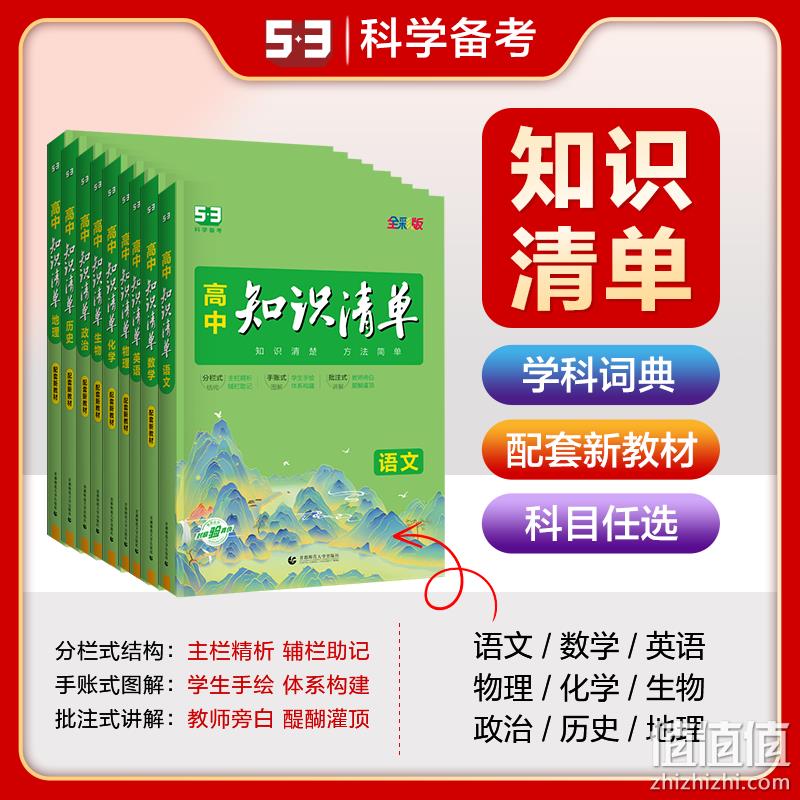 2024版高中知识清单 教辅资料辅导书 8科目任选（赠世界地理地图） 26元起包邮 值值值-买手聚集的地方