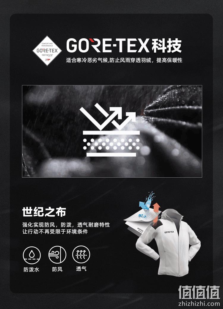 断码清仓！GORE-TEX面料+银离子蓄热，太平鸟 白鹅绒男士工装羽绒服 史低359元包邮（双重优惠） 值值值-买手聚集的地方