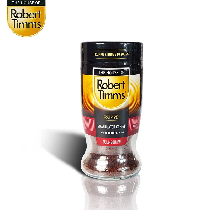 澳洲69年咖啡领导品牌，Robert timms 罗伯特·蒂姆斯 深度烘焙冻干速溶咖啡粉100g*2瓶 赠胖胖杯+咖啡5条 44.9元包邮包税（22.5元/瓶） 值值值-买手聚集的地方