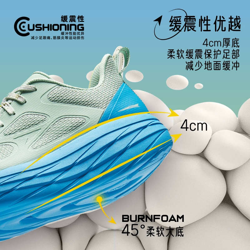 Sprandi 斯潘迪 23夏季新款男女款滚动感炫彩慢跑鞋 S91337217A 多色 279元包邮 值值值-买手聚集的地方