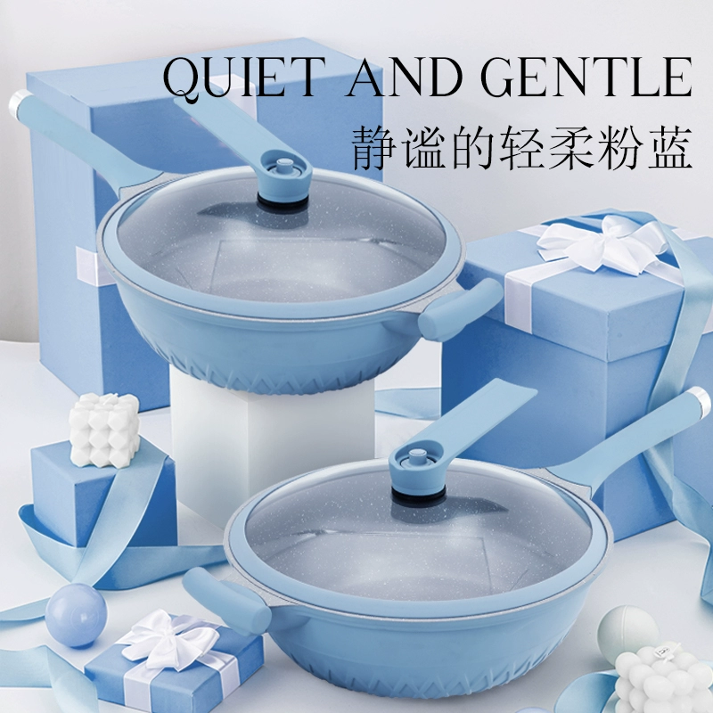 Velosan 韦诺森 VE01502 多功能微压不粘锅 32cm炒锅+蒸笼+锅铲 169元包邮 值值值-买手聚集的地方