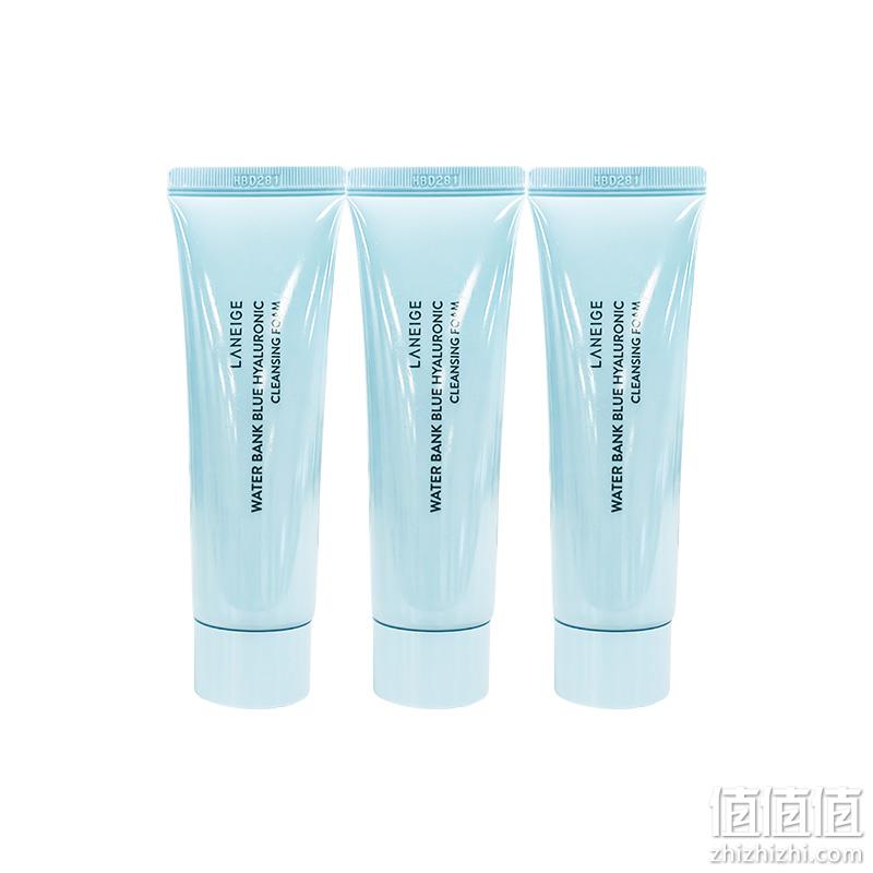 Laneige 兰芝 新水酷透明质酸嘭润洁颜膏 50g*3支 29.9元包邮 值值值-买手聚集的地方