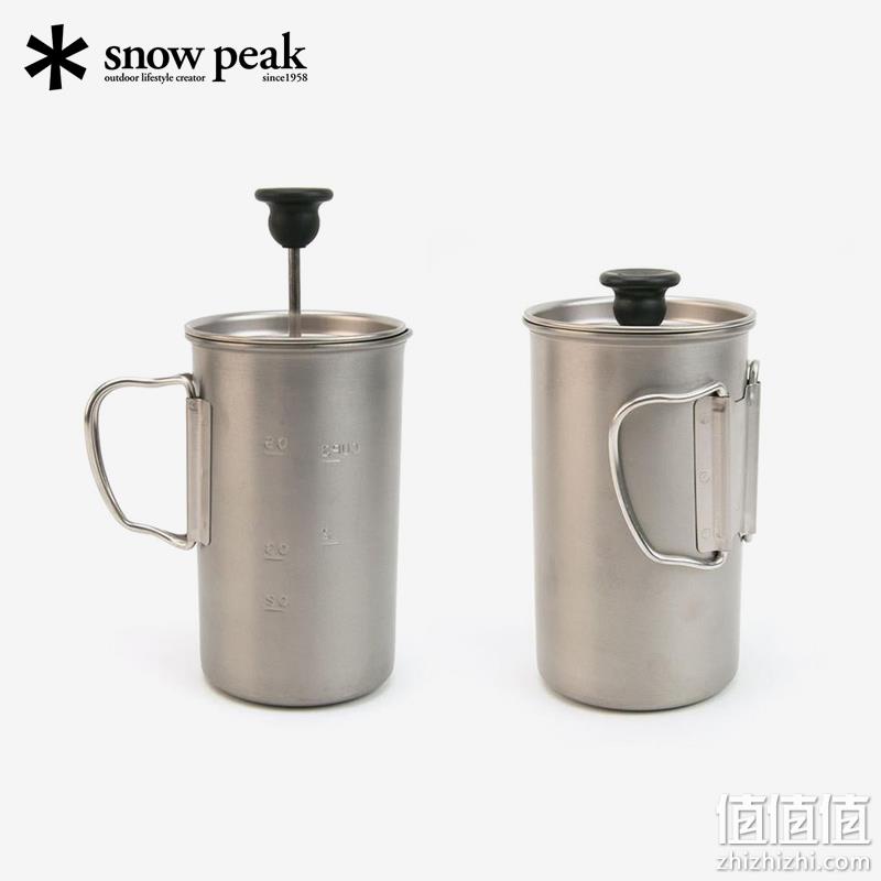 Snow Peak 雪峰 CS-111 钛合金法压咖啡壶 450ml 337.62元 值值值-买手聚集的地方
