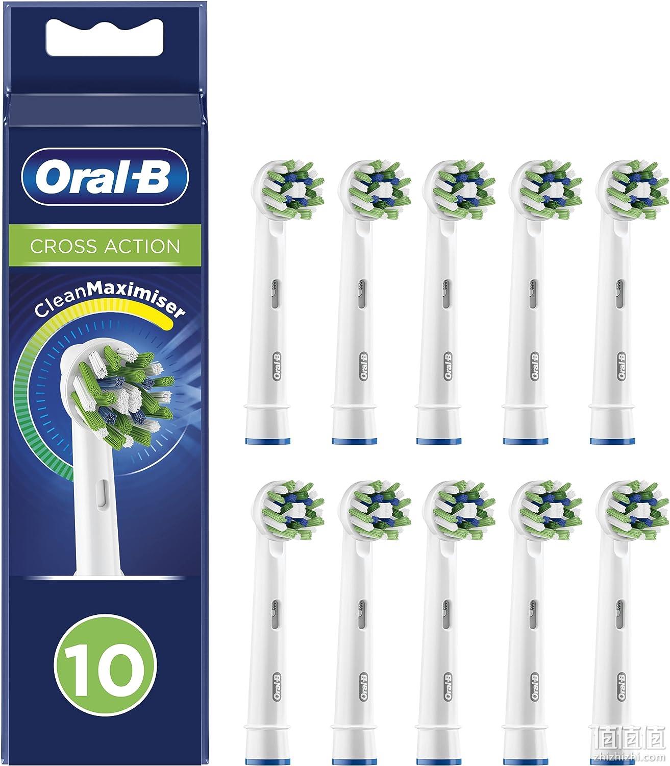 Oral-B 欧乐B Cross Action 新版多角度清洁型刷头*10支 165元，可3件92折 值值值-买手聚集的地方