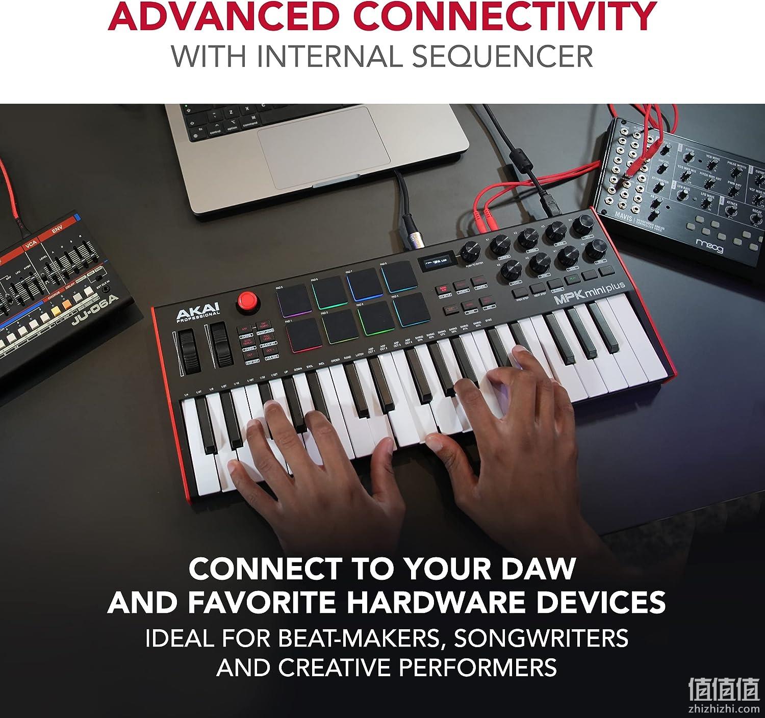 Akai Professional 雅家 MPK Mini Plus 37键MIDI音乐键盘控制器 新低870元 值值值-买手聚集的地方