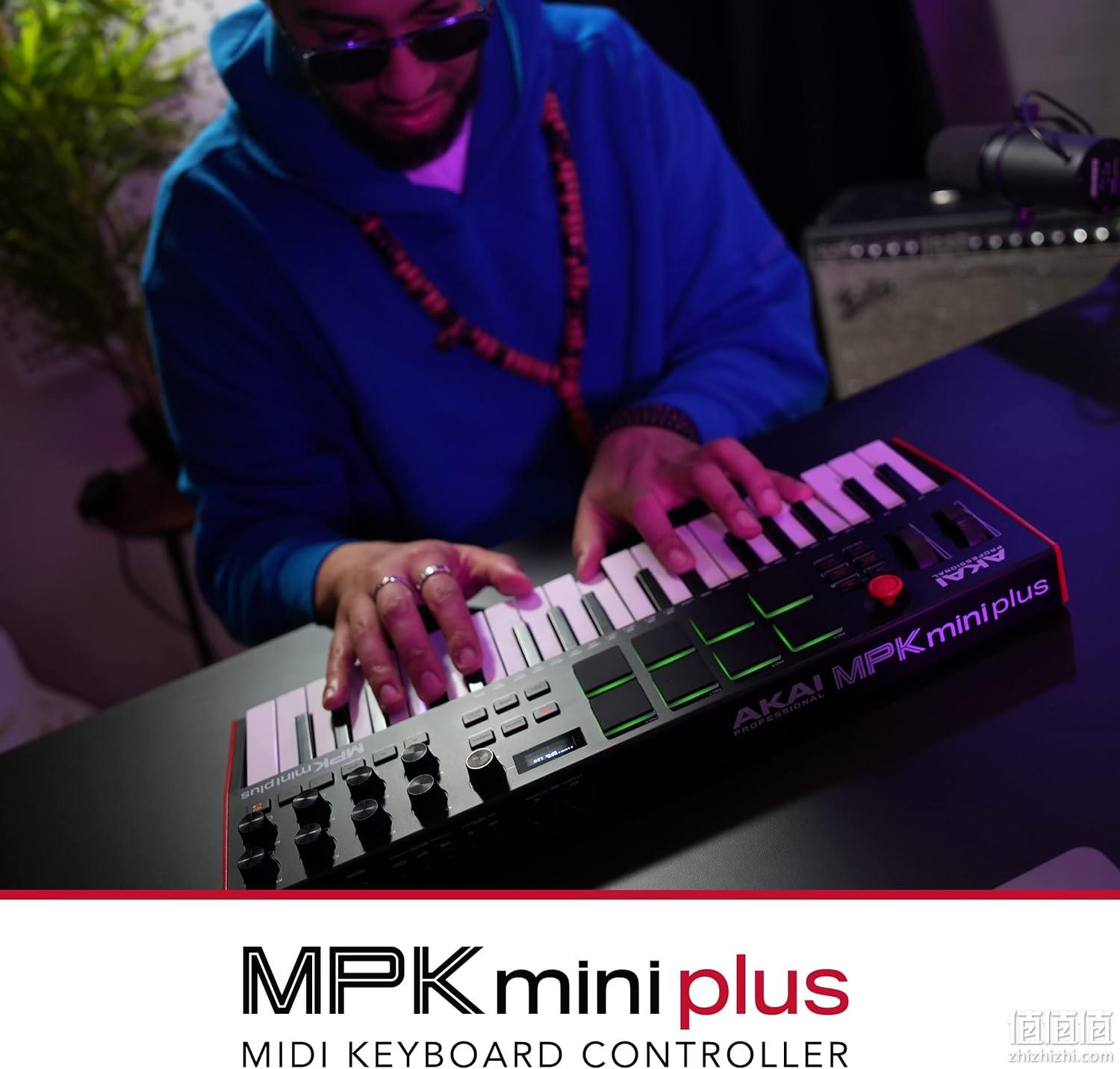 Akai Professional 雅家 MPK Mini Plus 37键MIDI音乐键盘控制器 新低870元 值值值-买手聚集的地方