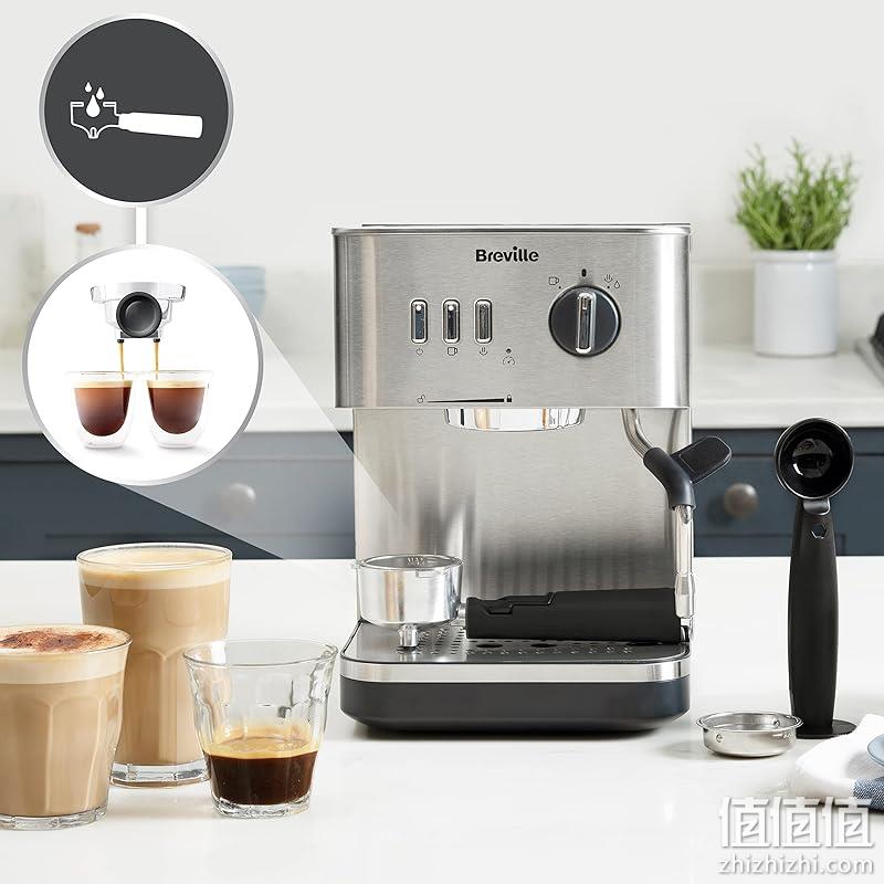 Breville 铂富 Bijou VCF149X 全自动咖啡机 新低1057.05元 值值值-买手聚集的地方