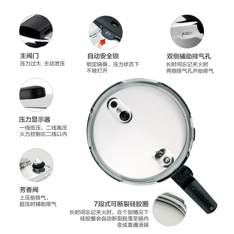 德国原装进口，Fissler 菲仕乐 味达快 压力锅 1260元起包邮（需领券） 值值值-买手聚集的地方