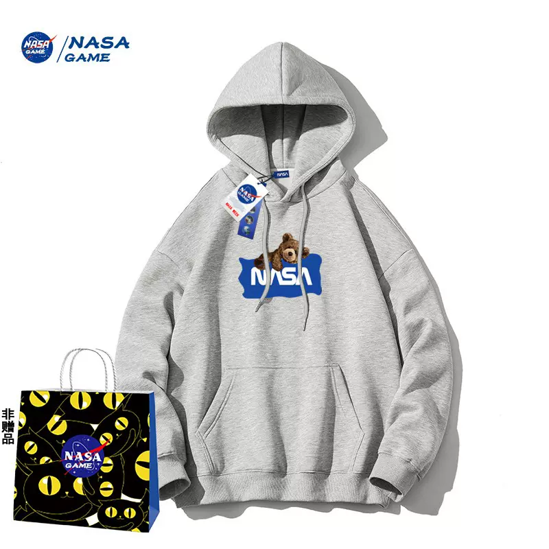 NASA GAME 2023秋季新款男女圆领/连帽潮牌宽松卫衣 多款 49.9元起包邮（需领券） 值值值-买手聚集的地方