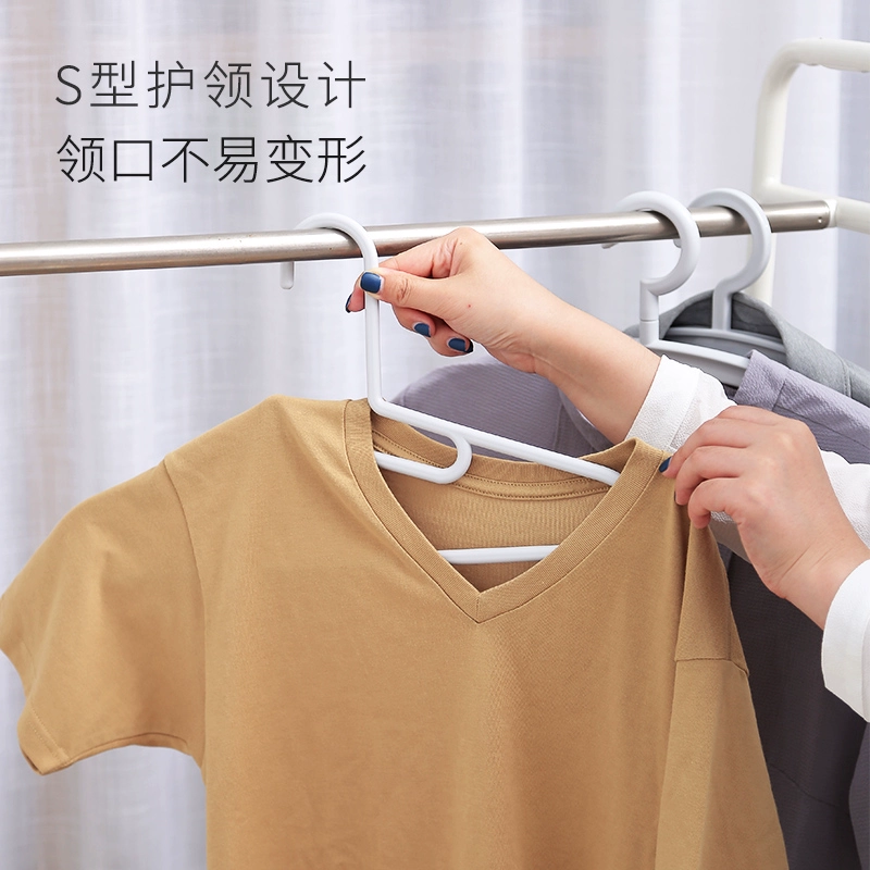 爱丽思 无痕衣架成人防滑挂衣架 5个 8.2元包邮（双重优惠） 值值值-买手聚集的地方