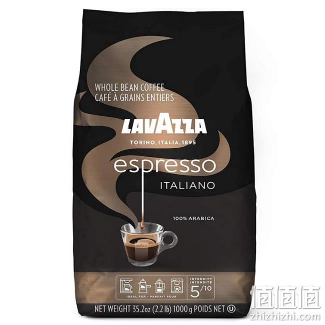 亚马逊销冠！意大利进口，LAVAZZA 乐维萨 意式浓缩咖啡豆 1000g 109.3元 值值值-买手聚集的地方